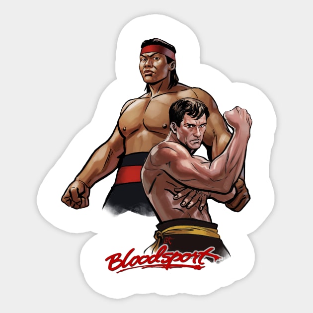 Bloodsport Sticker by ohshirtdotnet